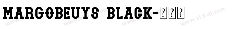 MargoBeuys Black字体转换